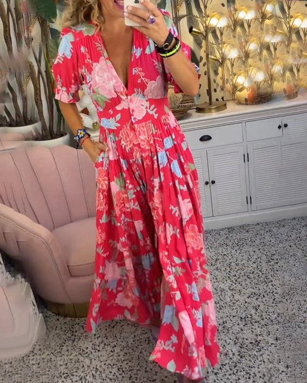 Anneliese | Vibrant Floral Maxi Dress