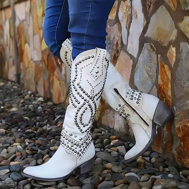 Jessica | Western Knee-High Boots
