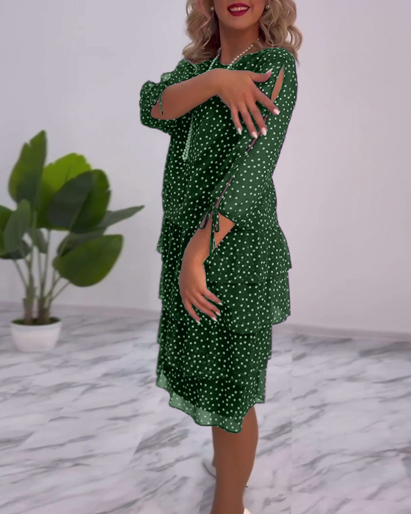 Tally | Polka Layered Mini Dress
