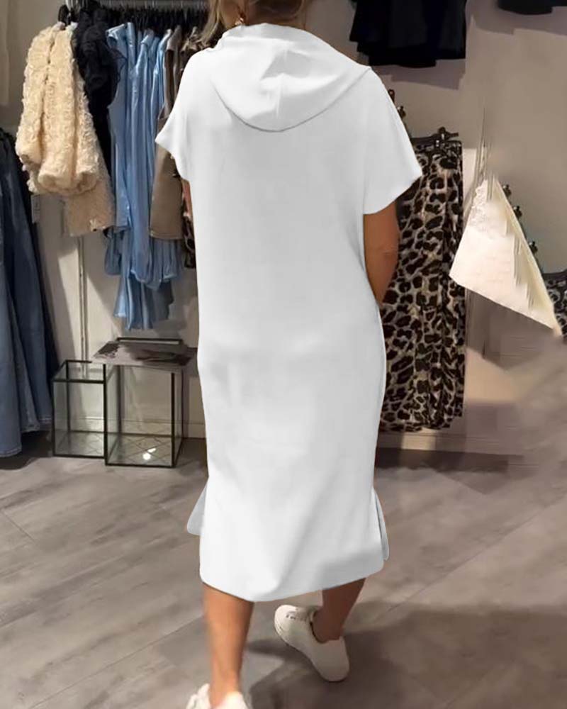Britany | Casual Hoodie Midi Dress