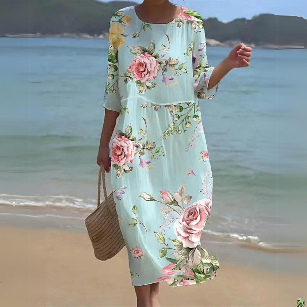 Floral Light Blue / 3XL