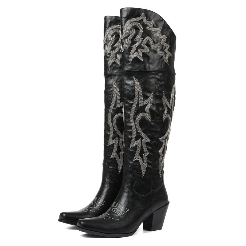 Amelia | Timeless Over-the-Knee Western Boots