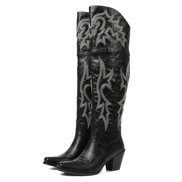 Amelia | Timeless Over-the-Knee Western Boots