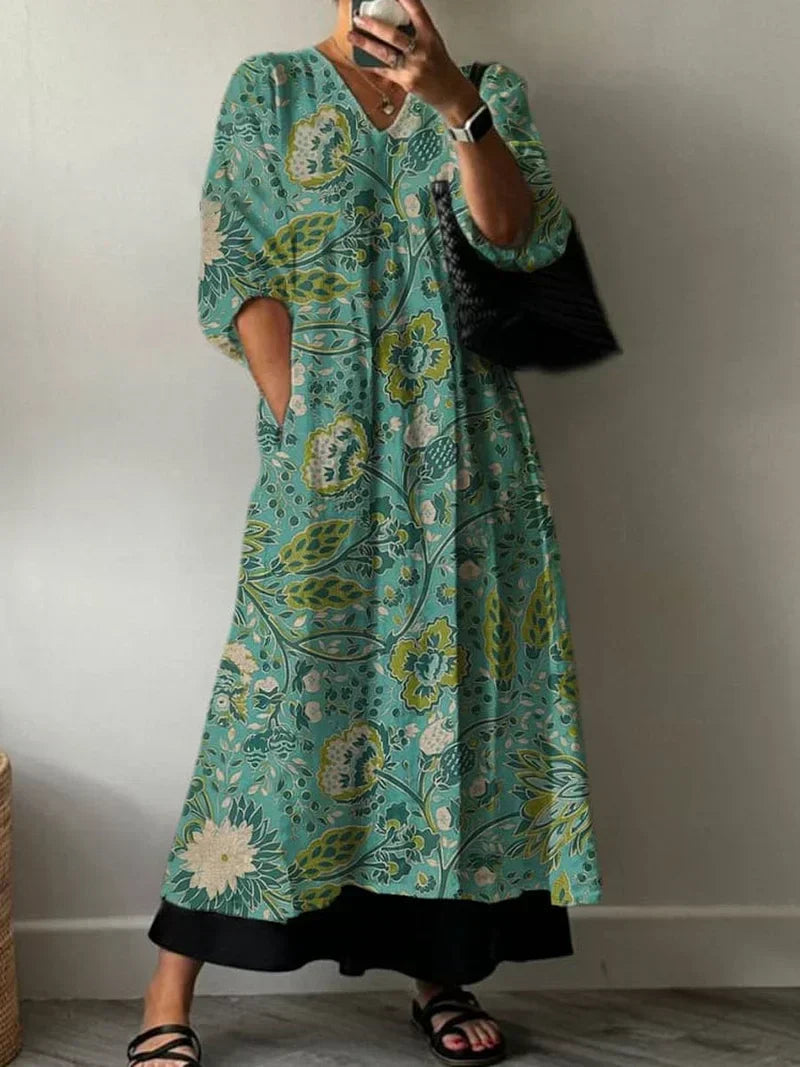 Floral green / 3XL