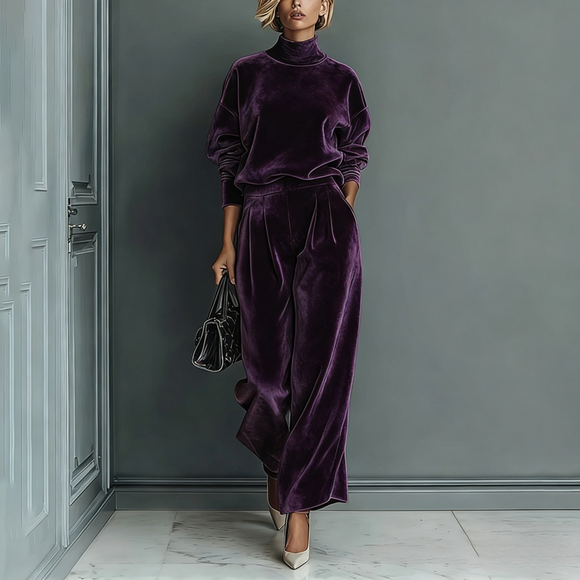 Purple velvet / 2XL