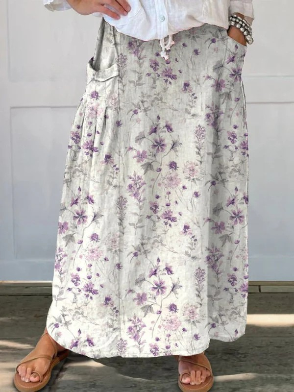 Felicity | Vintage Floral Pocket Skirt